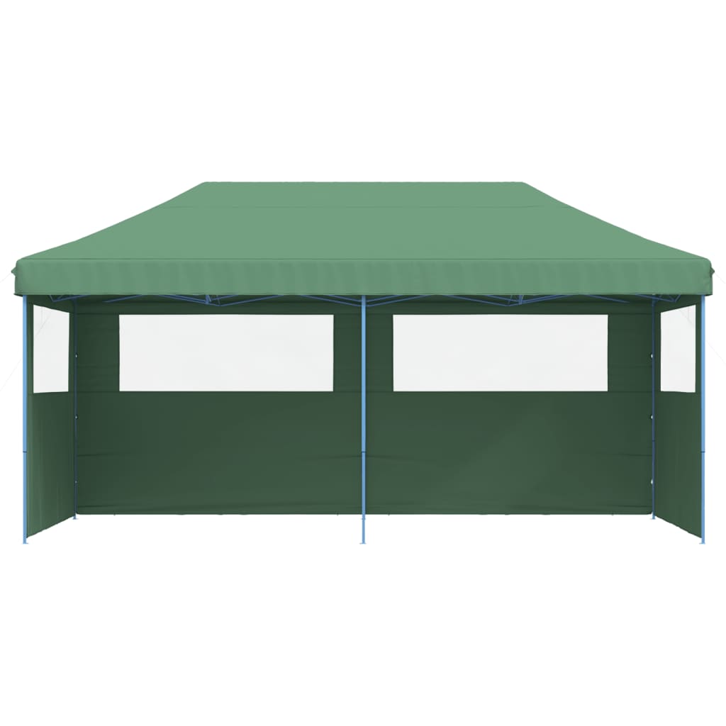 Tente de fête pop-up pliable Vidaxx avec 3 parois latérales verte