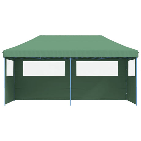 Tente de fête pop-up pliable Vidaxx avec 3 parois latérales verte