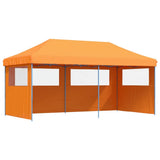 Tente de fête pop-up pliable Vidaxx avec 3 parois latérales orange
