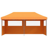 Tente de fête pop-up pliable Vidaxx avec 3 parois latérales orange