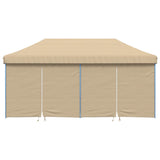 Vidaxl Partytent Faltbares Popup mit 4 Seitenwänden Beige