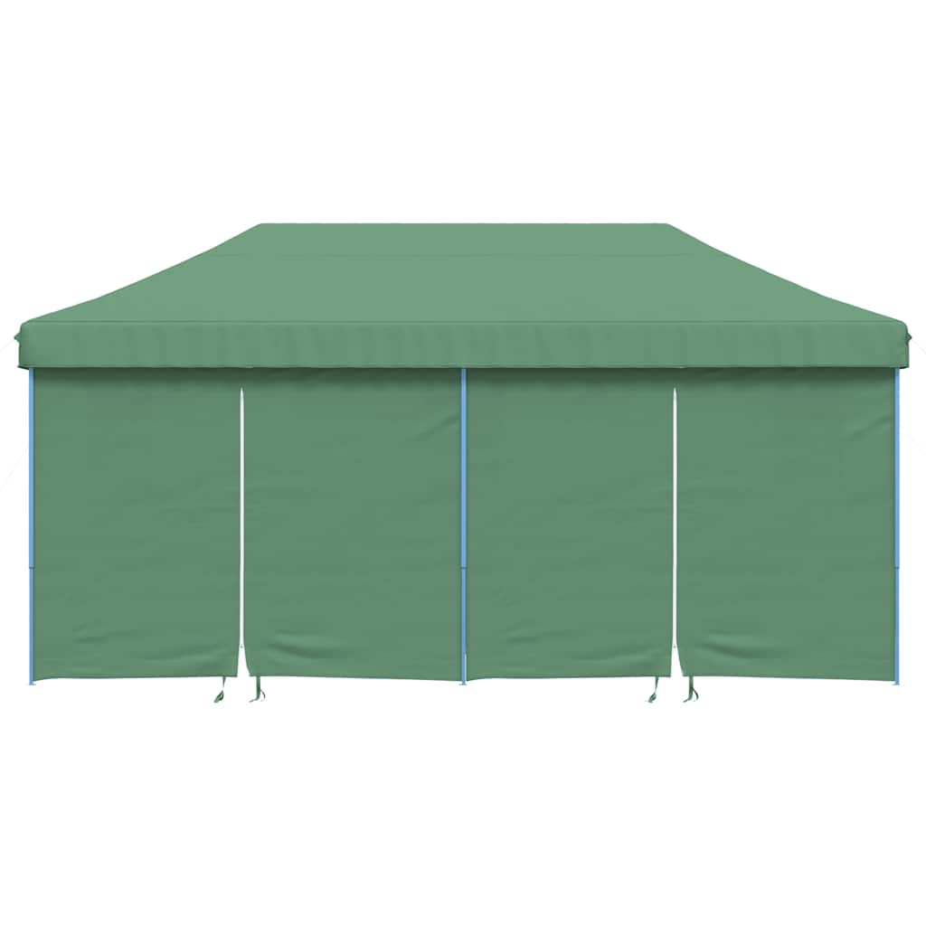 Tente de fête pop-up pliable Vidaxx avec 4 parois latérales verte