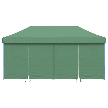 Tente de fête pop-up pliable Vidaxx avec 4 parois latérales verte