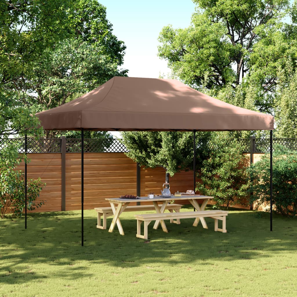 Vidaxl Parttent Foldbar pop-up 440x292x315 cm brun