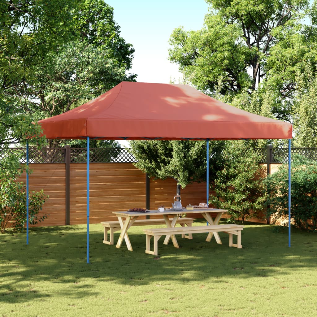 Vidaxl Partytent Foldable Pop-Up 440x292x315 CM Terracotta