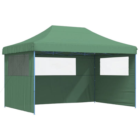 Tente de fête pop-up pliable Vidaxx avec 3 parois latérales verte