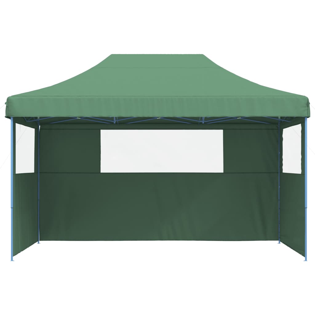 Tente de fête pop-up pliable Vidaxx avec 3 parois latérales verte