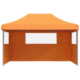 Tente de fête pop-up pliable Vidaxx avec 3 parois latérales orange