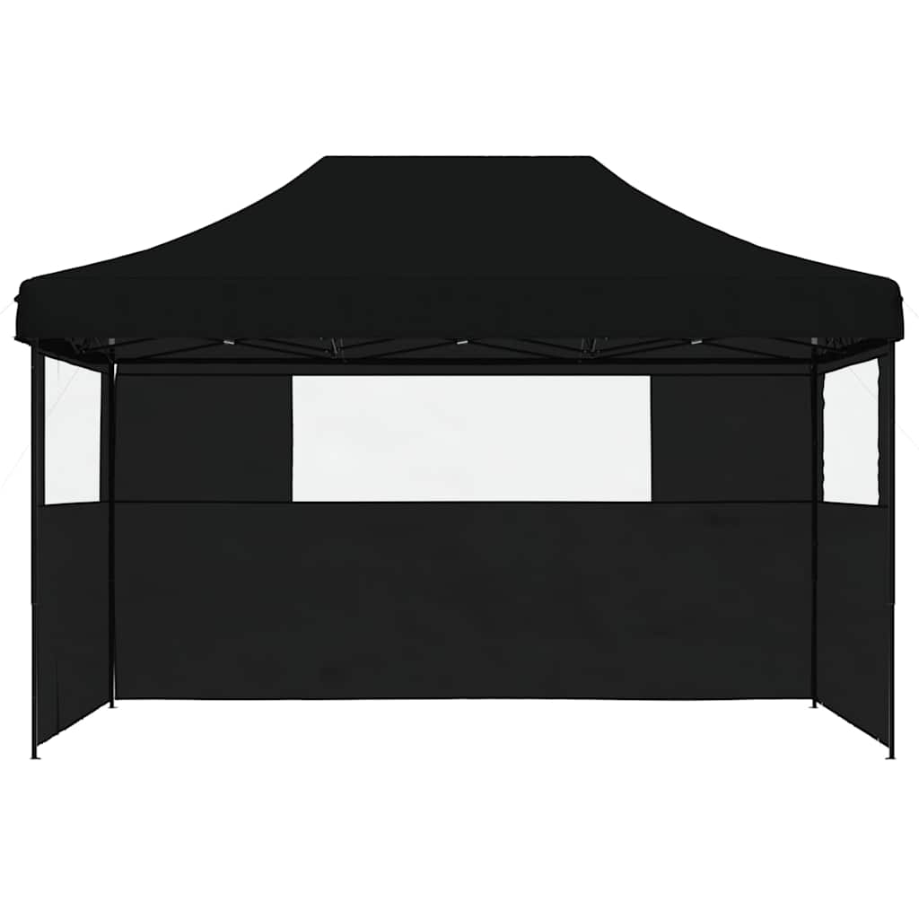 Vidaxx tente de fête pop-up pliable avec 3 parois latérales noir