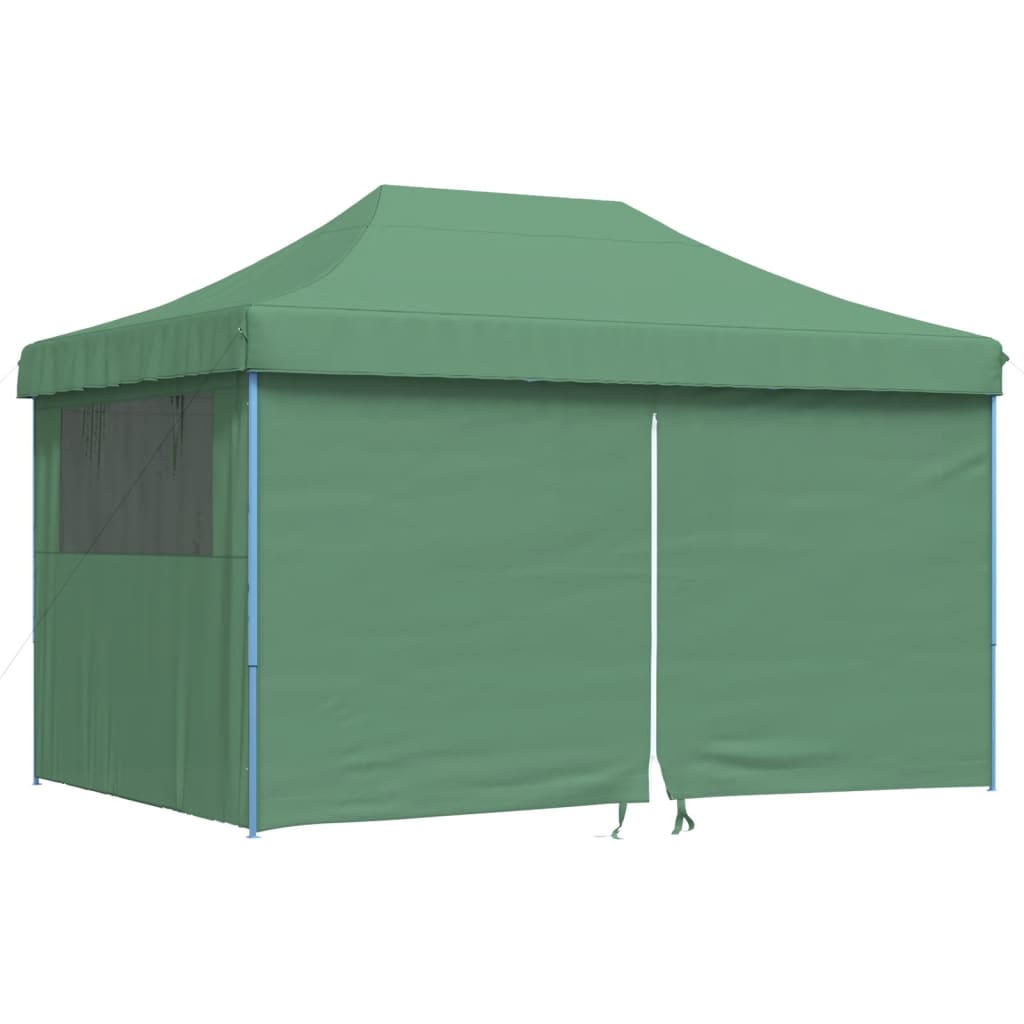 Tente de fête pop-up pliable Vidaxx avec 4 parois latérales verte