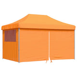 Tente de fête pop-up pliable Vidaxx avec 4 parois latérales orange