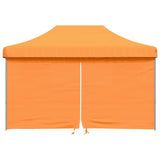 Vidaxl PartyTent Plegable plegable con 4 paredes laterales naranja