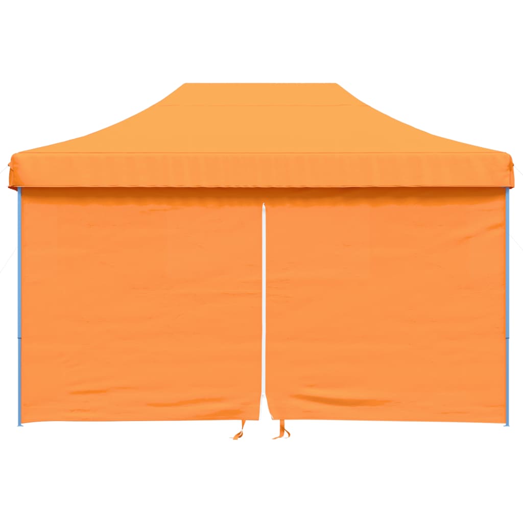 Tente de fête pop-up pliable Vidaxx avec 4 parois latérales orange