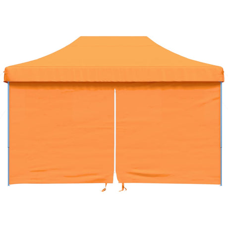 Tente de fête pop-up pliable Vidaxx avec 4 parois latérales orange