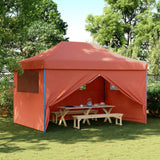 Pop-up pieghevole Vidaxl Partyntent con 4 pareti laterali color terracotta