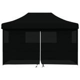 Vidaxx tente de fête pop-up pliable avec 4 parois latérales noir