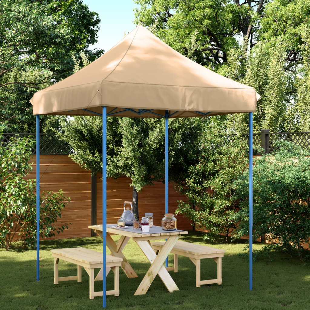 Vidaxl partytent inklapbaar pop-up 200x200x306 cm beige