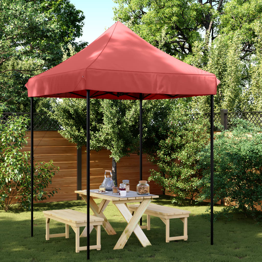 Vidaxl PartyTent Składane wyskakujące okienko 200x200x306 Cm Bordeaux Red