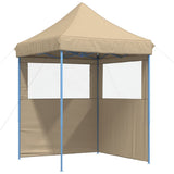 Vidaxx tente de fête pop-up pliable avec 2 parois latérales beige