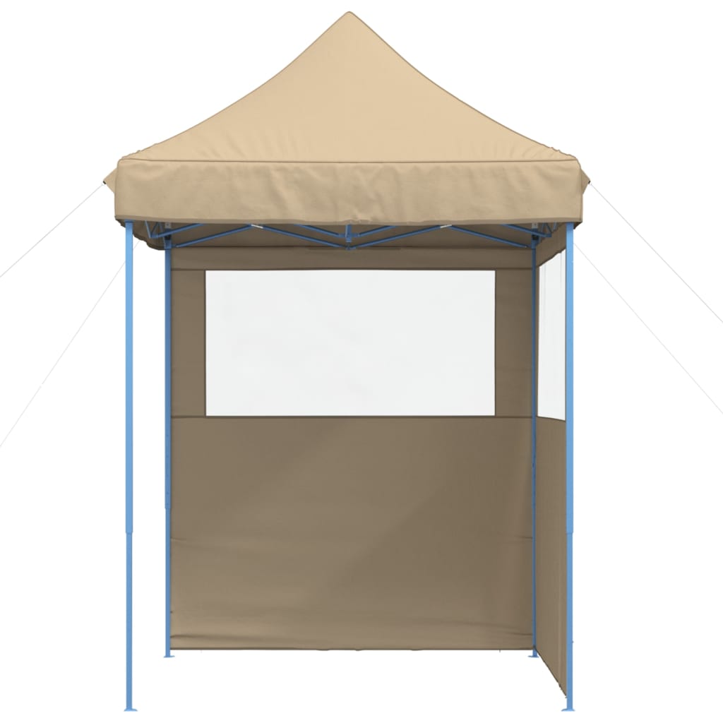 Vidaxx tente de fête pop-up pliable avec 2 parois latérales beige