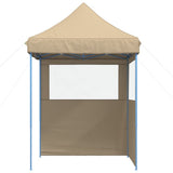 Vidaxx tente de fête pop-up pliable avec 2 parois latérales beige