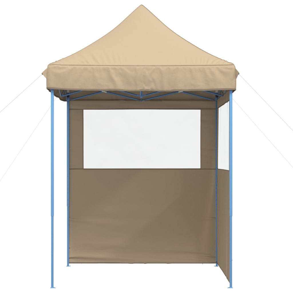 Pop-up pliable vidaxl fête avec 2 murs latéraux beige