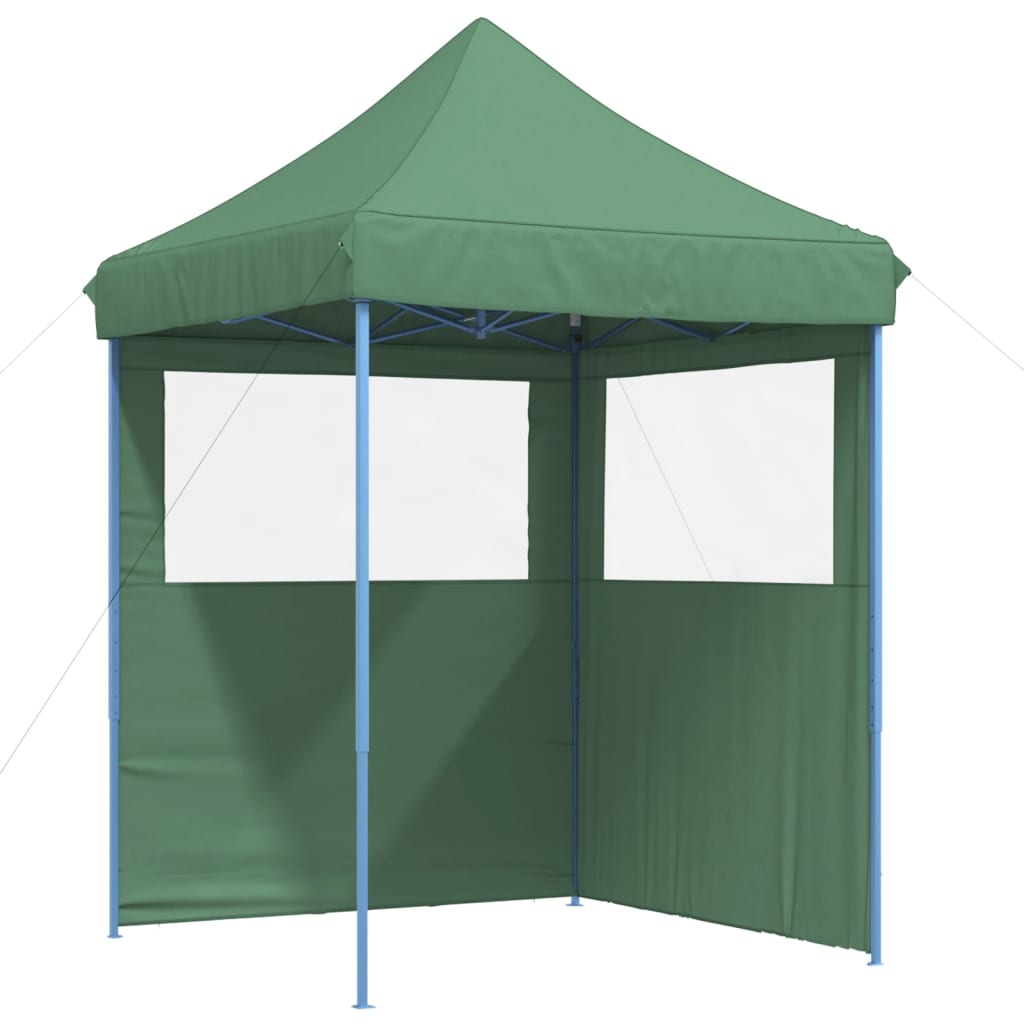 Vidaxl partytent inklapbaar pop-up met 2 zijwanden groen