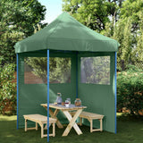 Tente de fête pop-up pliable Vidaxx avec 2 parois latérales verte