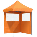 Vidaxl PartyTent sammenleggbar pop-up med 2 sidevegger oransje