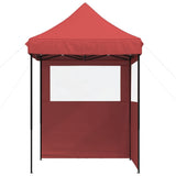 Vidaxl PartyTent Skládací vyskakovací okno se 2 bočními stěnami Bordeaux Red