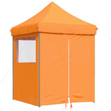 Tente de fête pop-up pliable Vidaxx avec 4 parois latérales orange
