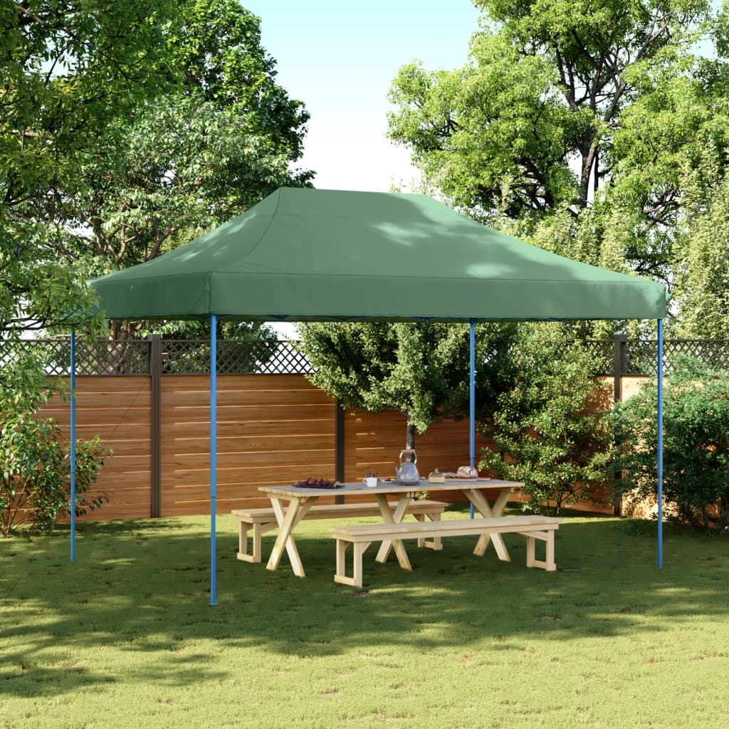 Vidaxl partytent inklapbaar pop-up 410x279x315 cm groen