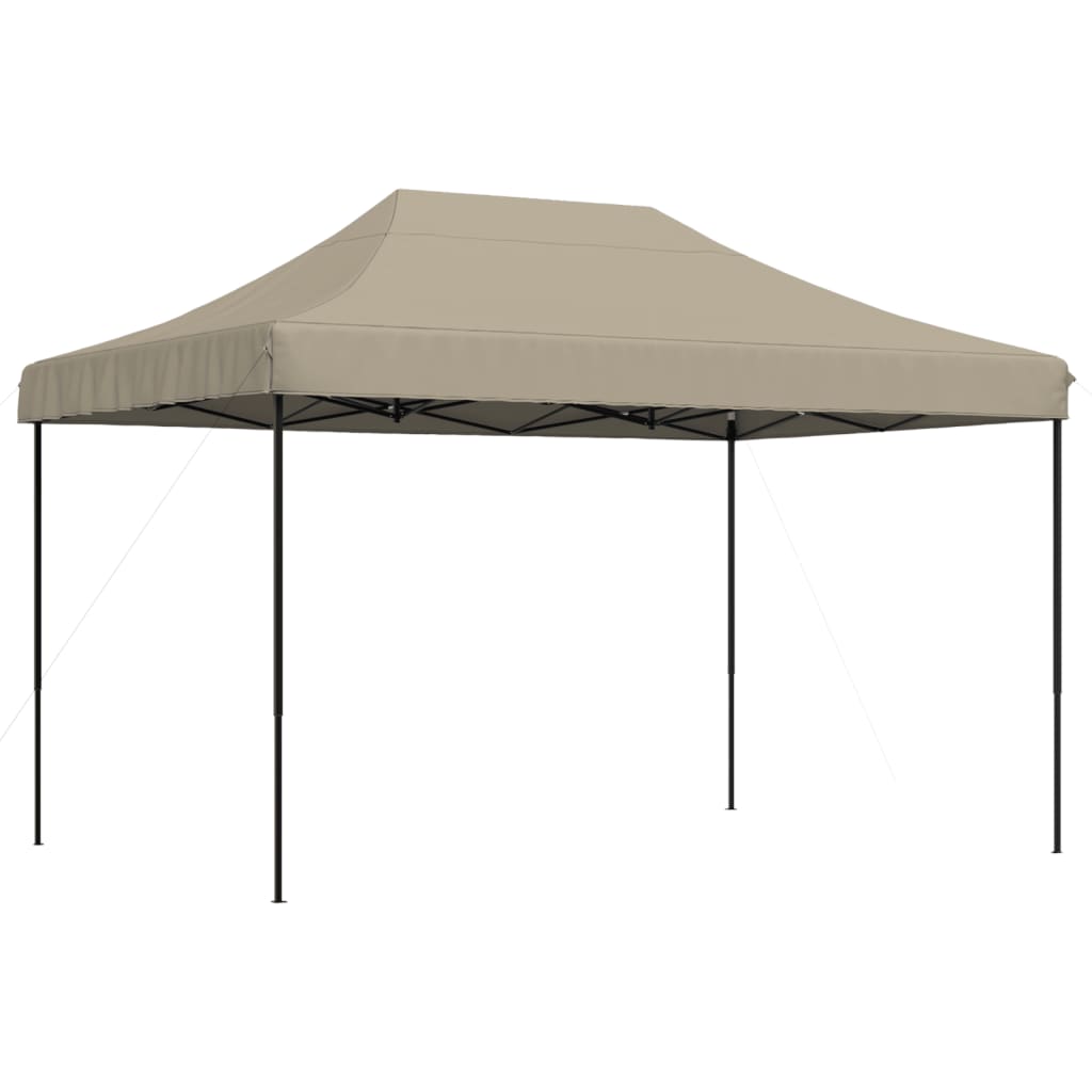 VidaXL tente de fête pliable pop-up 410x279x315 cm taupe