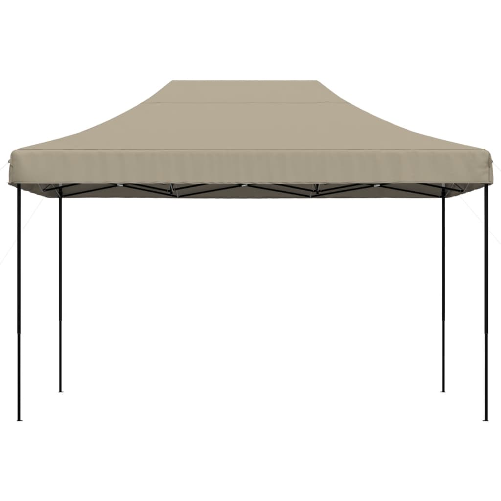 Vidaxl Partytent zložljivo pojavno okno 410x279x315 cm taupe