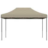 Vidaxl Partytent zložljivo pojavno okno 410x279x315 cm taupe