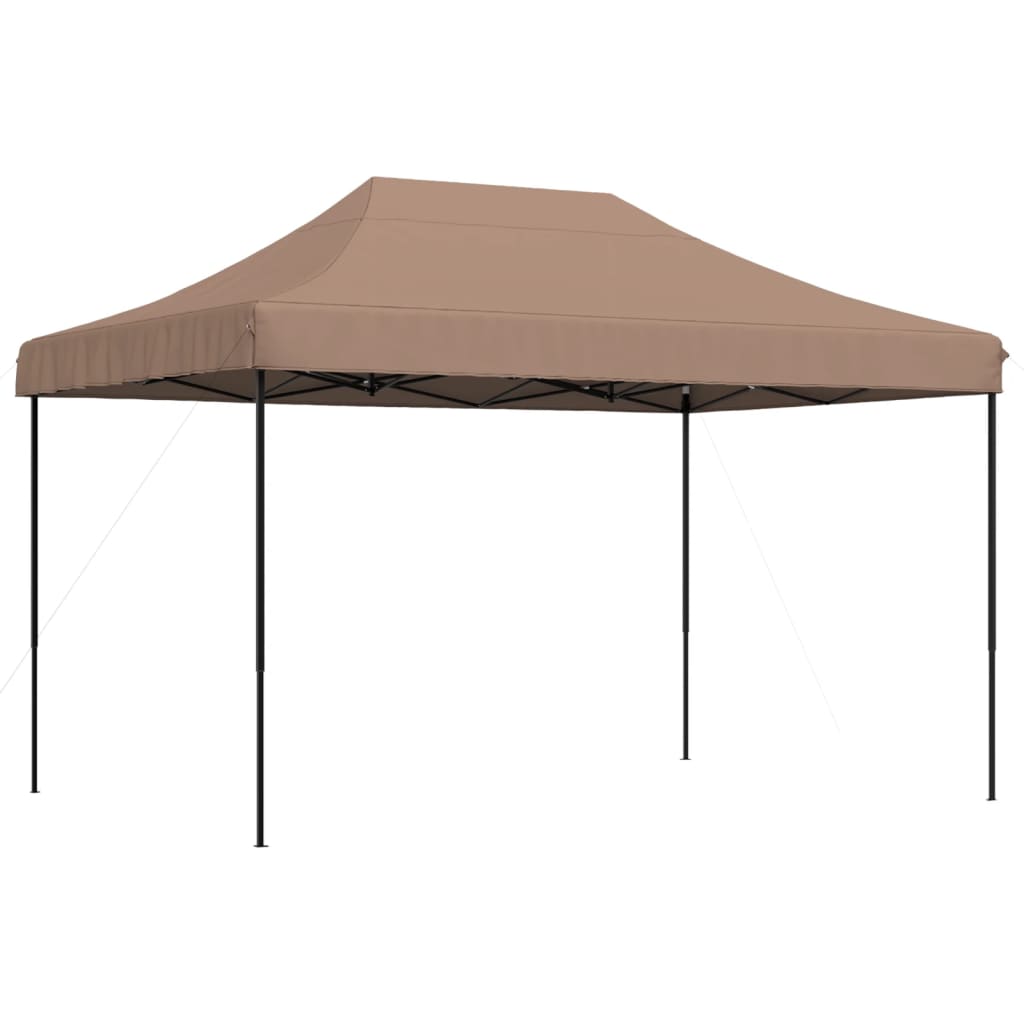 Vidaxl Partytent zložljivo pojavno okno 410x279x315 cm rjava