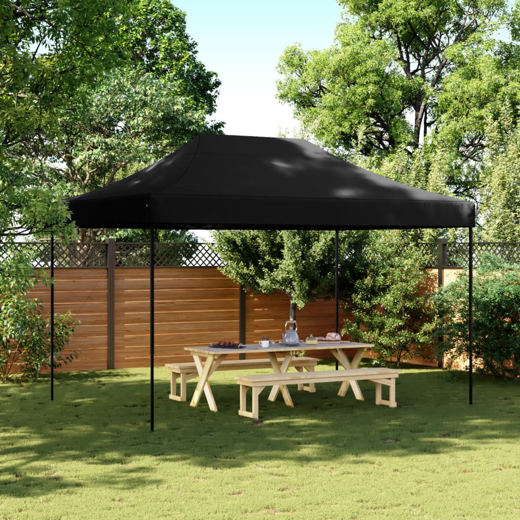 Vidaxl Partytent Foldable Pop-Up 410x279x315 cm Black