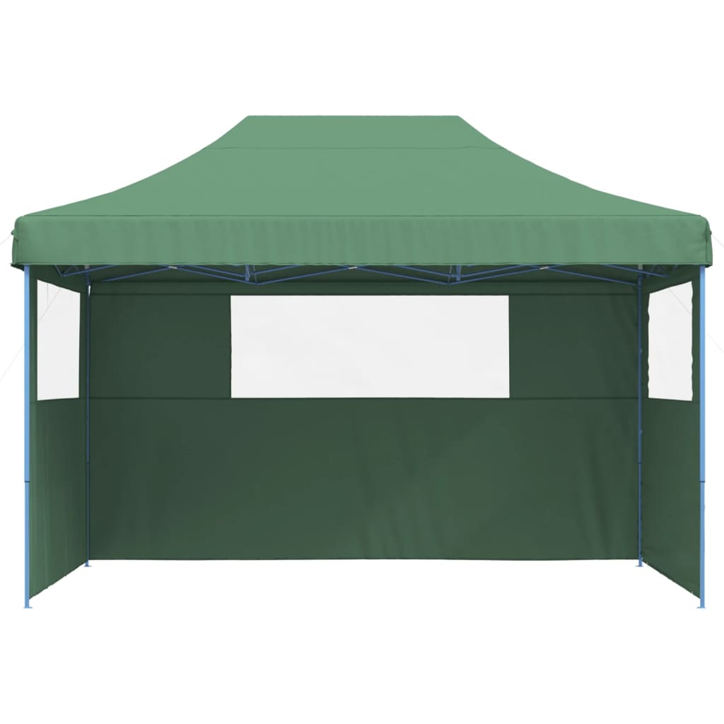 Tente de fête pop-up pliable Vidaxx avec 3 parois latérales verte