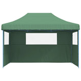 Vidaxl PartyTent Polable Polable avec 3 murs latéraux verts