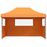Tente de fête pop-up pliable Vidaxx avec 3 parois latérales orange