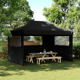 Vidaxx tente de fête pop-up pliable avec 3 parois latérales noir