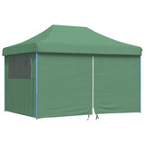 Tente de fête pop-up pliable Vidaxx avec 4 parois latérales verte