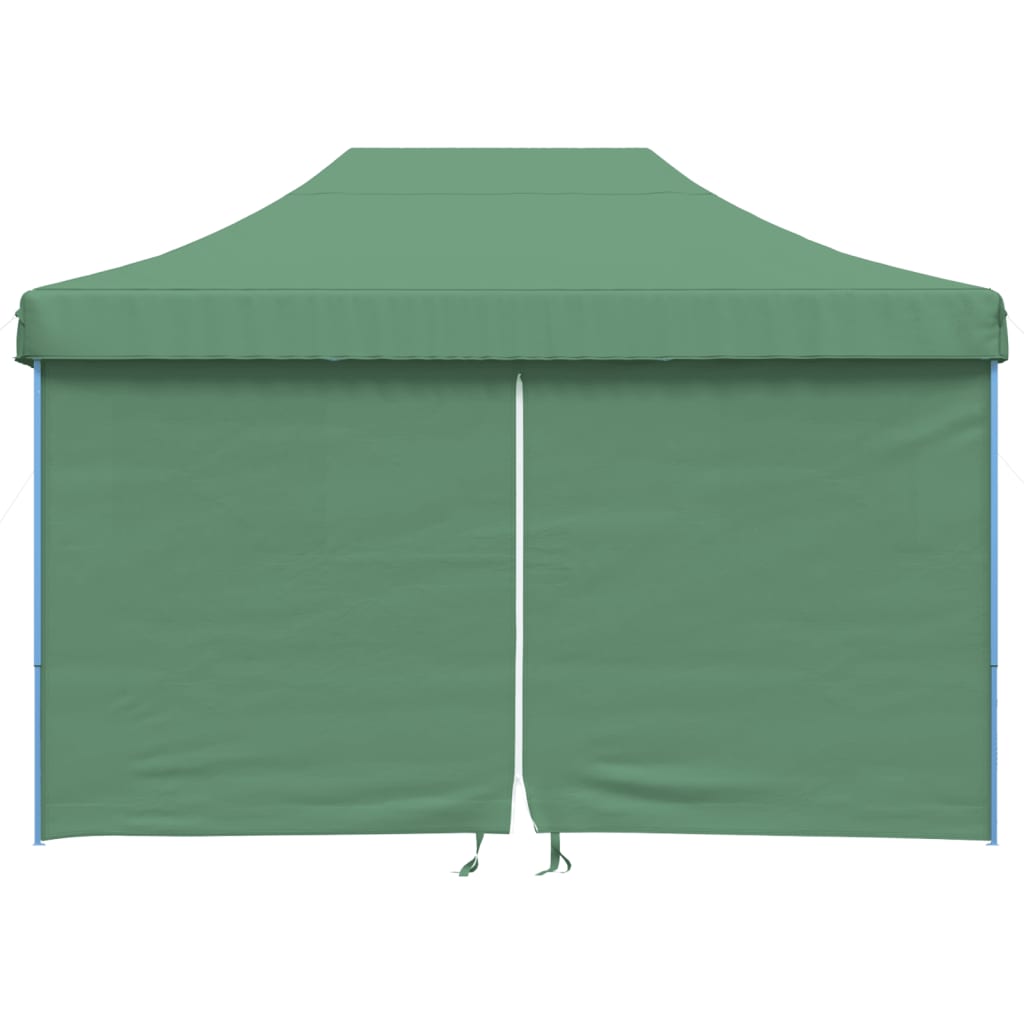 Tente de fête pop-up pliable Vidaxx avec 4 parois latérales verte