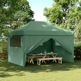 Tente de fête pop-up pliable Vidaxx avec 4 parois latérales verte