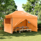 Tente de fête pop-up pliable Vidaxx avec 4 parois latérales orange