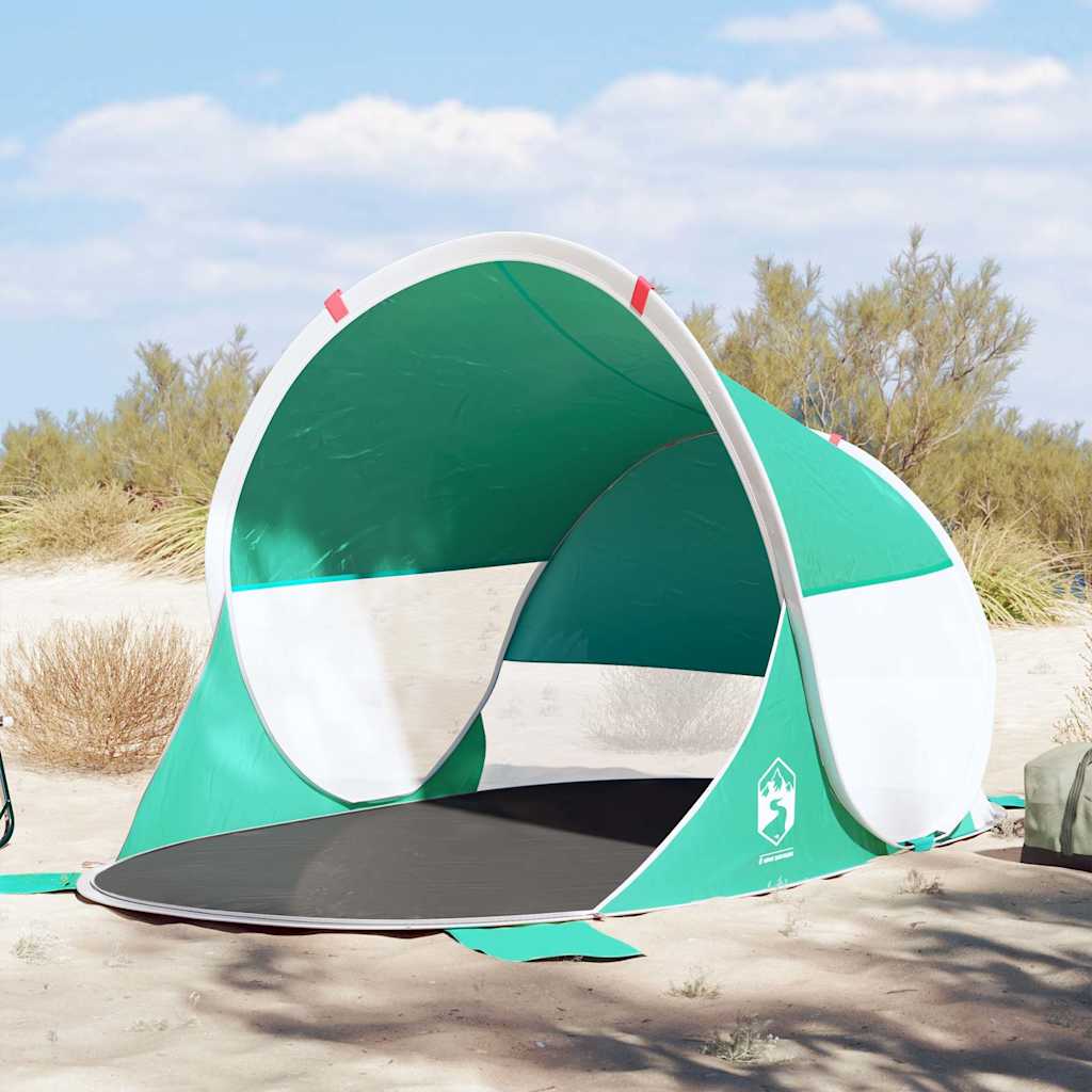 Vidaxl strandtent pop-up waterdicht zeegroen