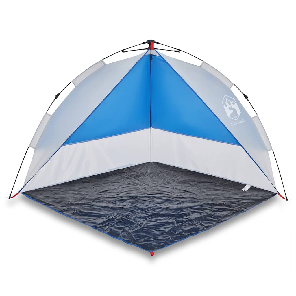 VidaXL tente de plage étanche à dégagement rapide bleu azur