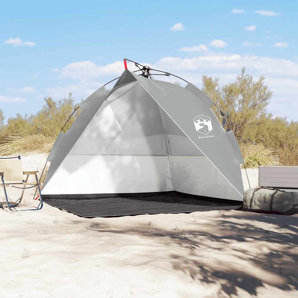 VidaXL beach tent Waterproof Fast Disconnecting Gray