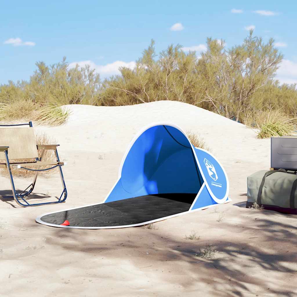 Vidaxl Beach Tent Pop-Up Waterproof Azure Blue