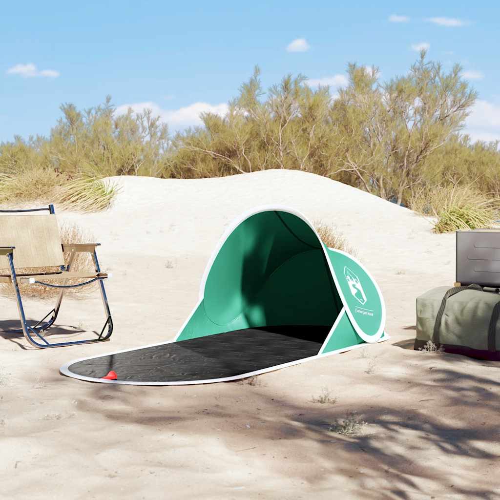 Vidaxl Beach Tent Pop-Up Waterproof Sea Green